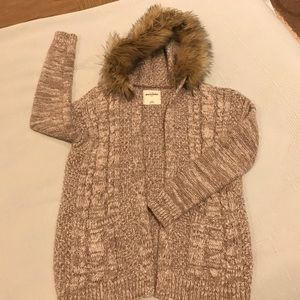 Abercrombie Faux-fur Hooded sweater